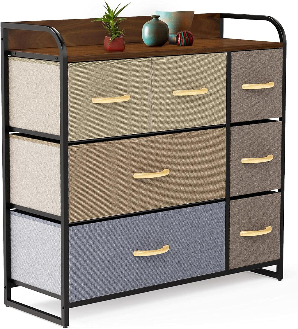 Brown 7 Drawer Dresser V42314