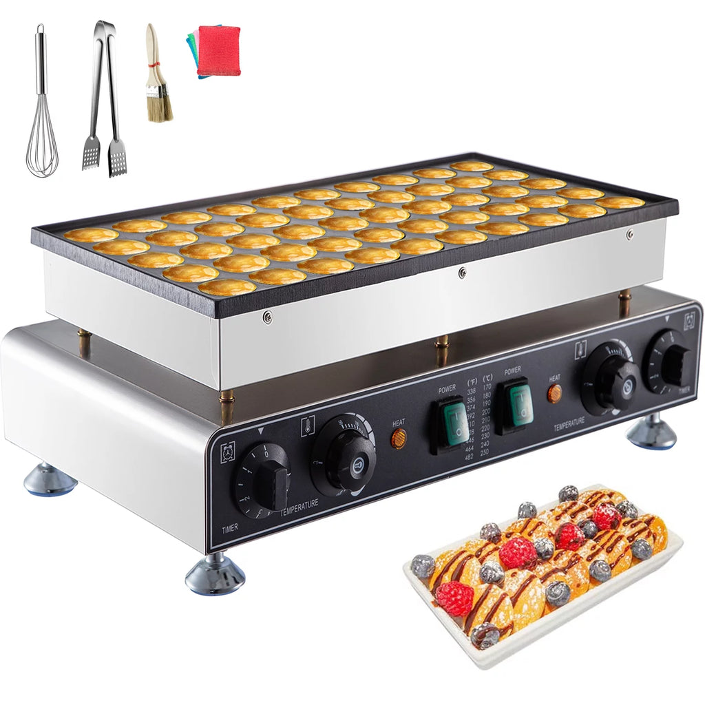 110V 50 Pieces 1700W Nonstick Mini Dutch Pancake Maker F880