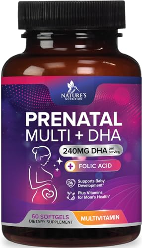 Prenatal Multivitamin with Folic Acid + DHA, 60 Softgels A10424