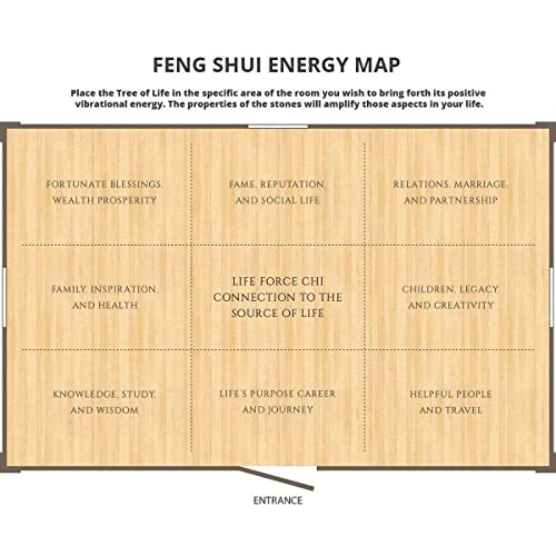 Medium 8” Chakra Crystal Feng Shui Tree Home Décor R309973