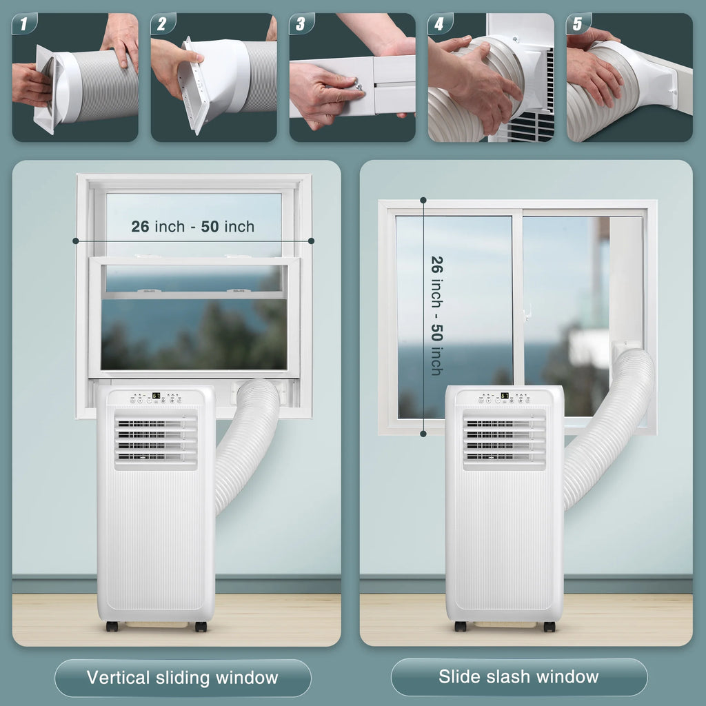 6000BTU Portable Air Conditioners 3-in-1 with Dehumidifier Fan S710139