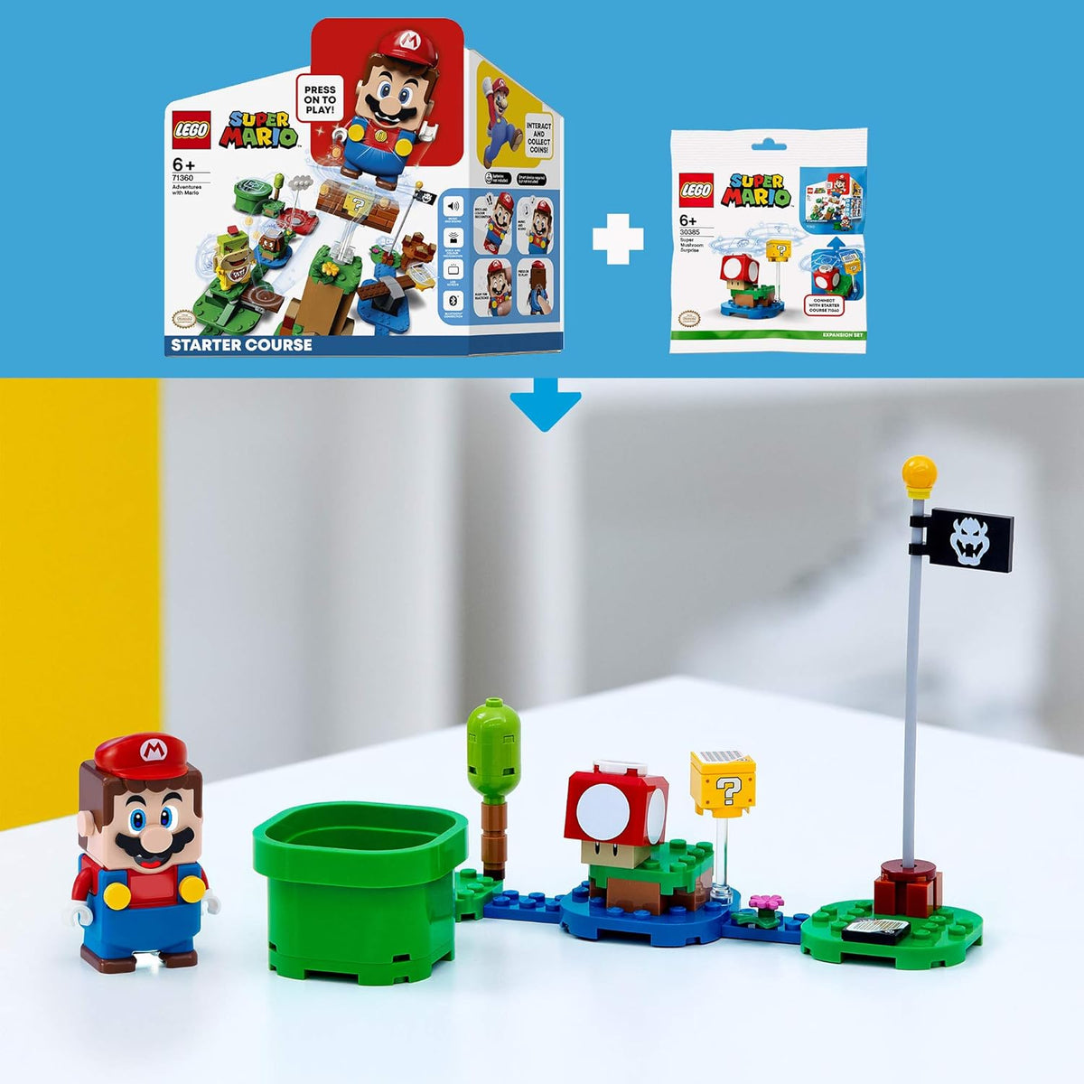 Super Mario Block Super Mushroom Expansion Pack T417819