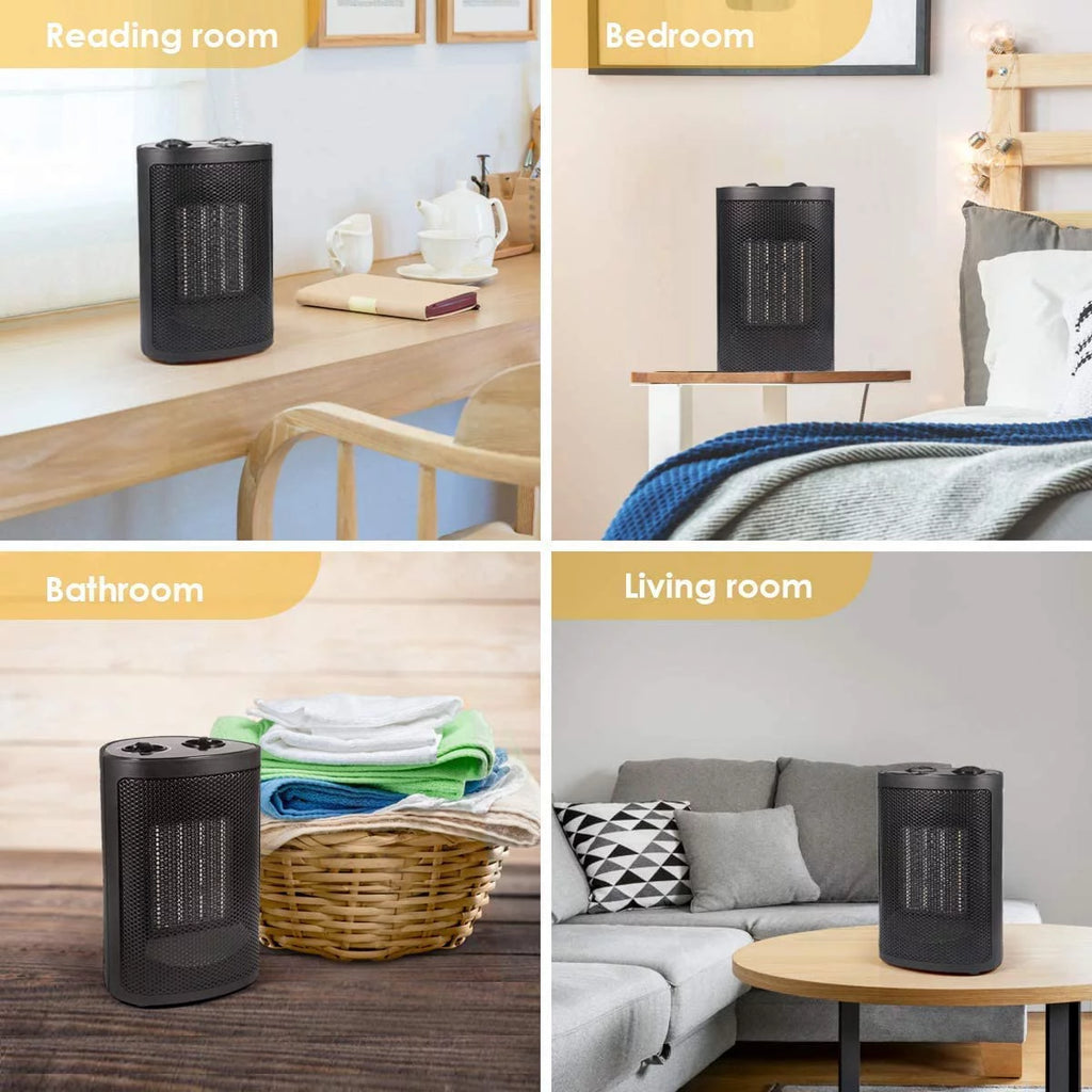 750W/1500W Ceramic Space Heater with Thermostat H91050