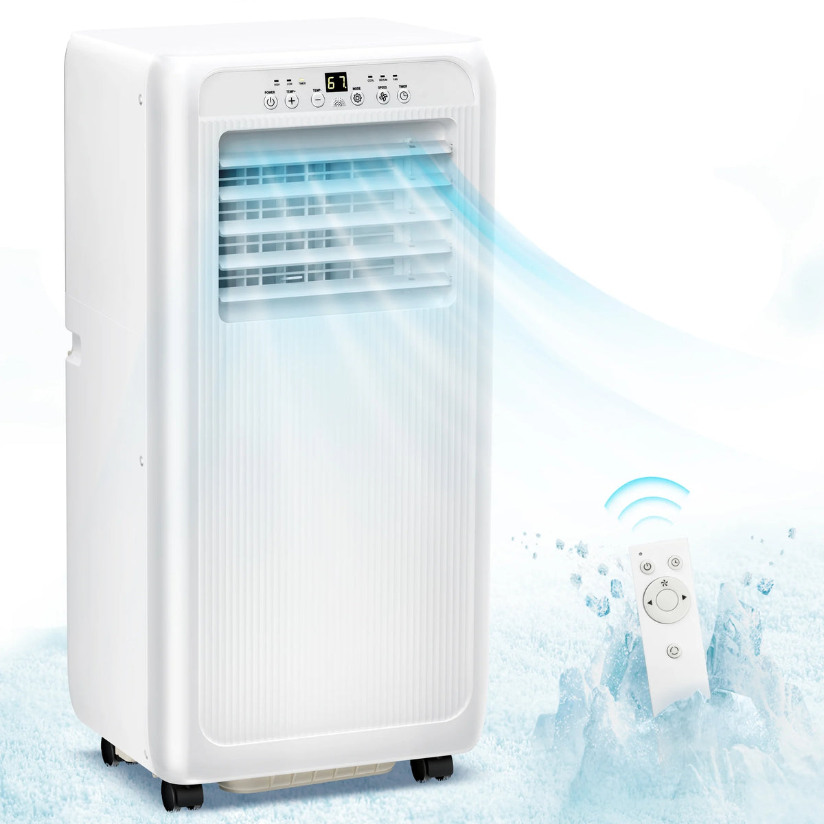 6000BTU Portable Air Conditioners 3-in-1 with Dehumidifier Fan S710139