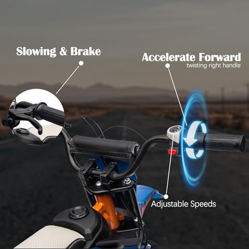 24V Electric Dirt Bike with Leather Seat and Rubber Tires V947