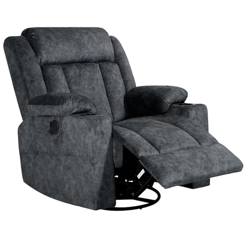 Brown Massage Rocking Recliner Chair with Heat and USB L759242