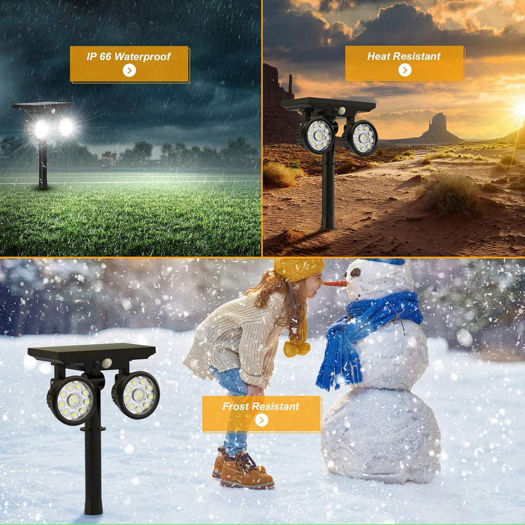 4 Pack Solar Motion Sensor Outdoor Spot Lights A4195