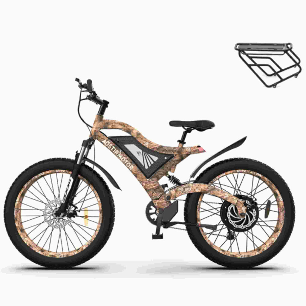 1500W Electric Bike Fat Tire 48V 15AH Removable Lithium Battery R391722