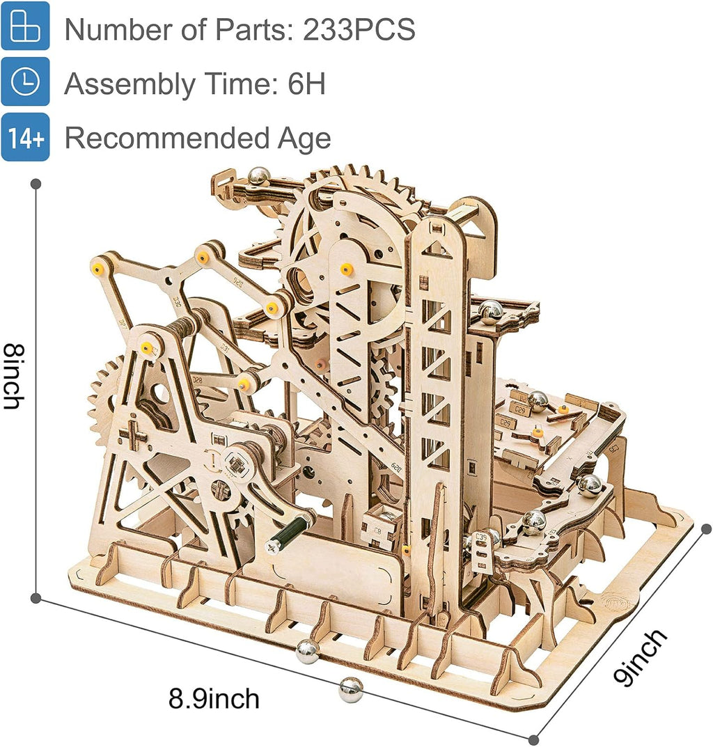3D Wooden Marble Run Puzzle Craft Toy DIY Model Building Kits V781523