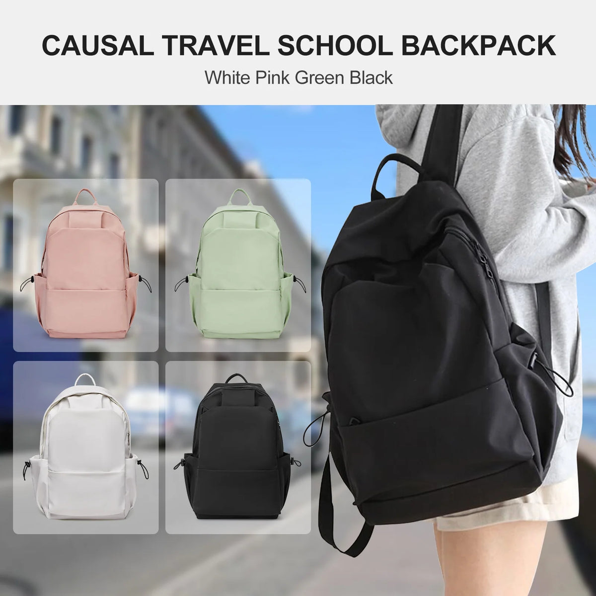 Black 15.6 Inch Laptop Backpack D54875