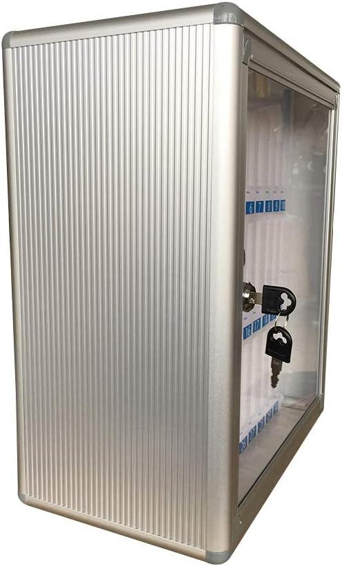 30 Slots Clear Cell Phones Storage Cabinet with Handle W915572