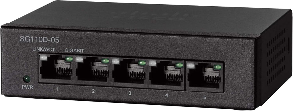 5 Port Gigabit Ethernet Unmanaged Switch Pack of 2 J493982