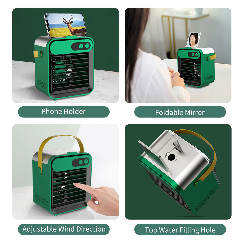 Air Conditioner Fan 180mL 3 Speeds USB K221678