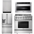 36 Propane Dual Fuel Range, Microwave, Refrigerator, Dishwasher E76386