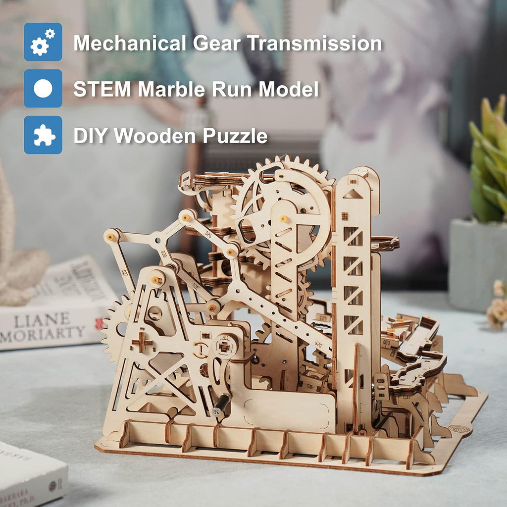3D Wooden Marble Run Puzzle Craft Toy DIY Model Building Kits V781523