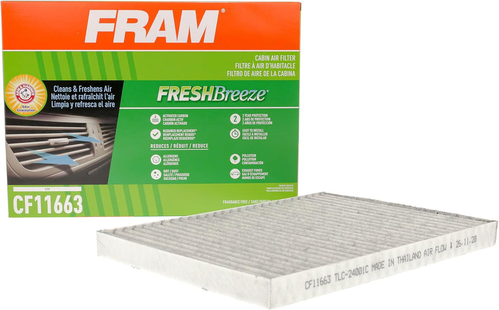 Cabin Air Filter with Baking Soda, white M64952