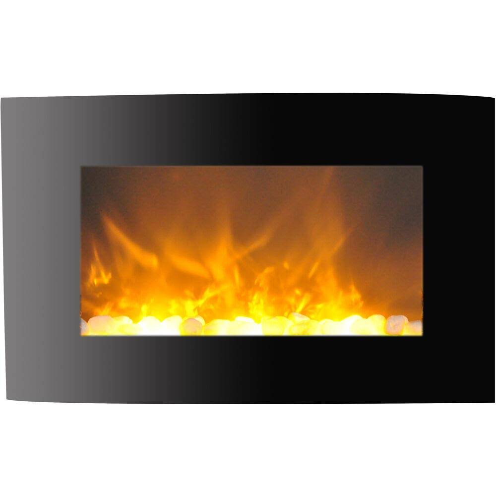 35x22 Curved Wall Mount Electronic Fireplace J19432