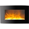 35x22 Curved Wall Mount Electronic Fireplace J19432