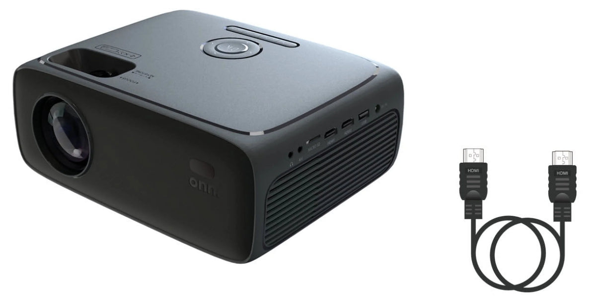 720P HD LCD Home Theater Projector with HDMI Cable, Black F7804