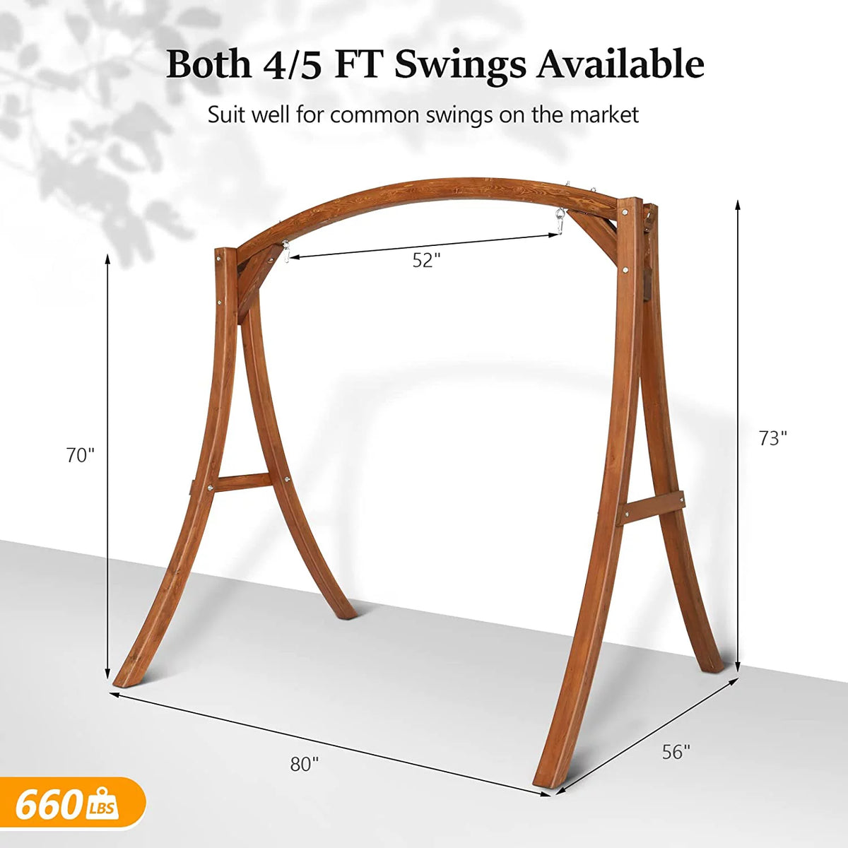 Heavy Duty Wooden A-Frame Swing Stand P834722