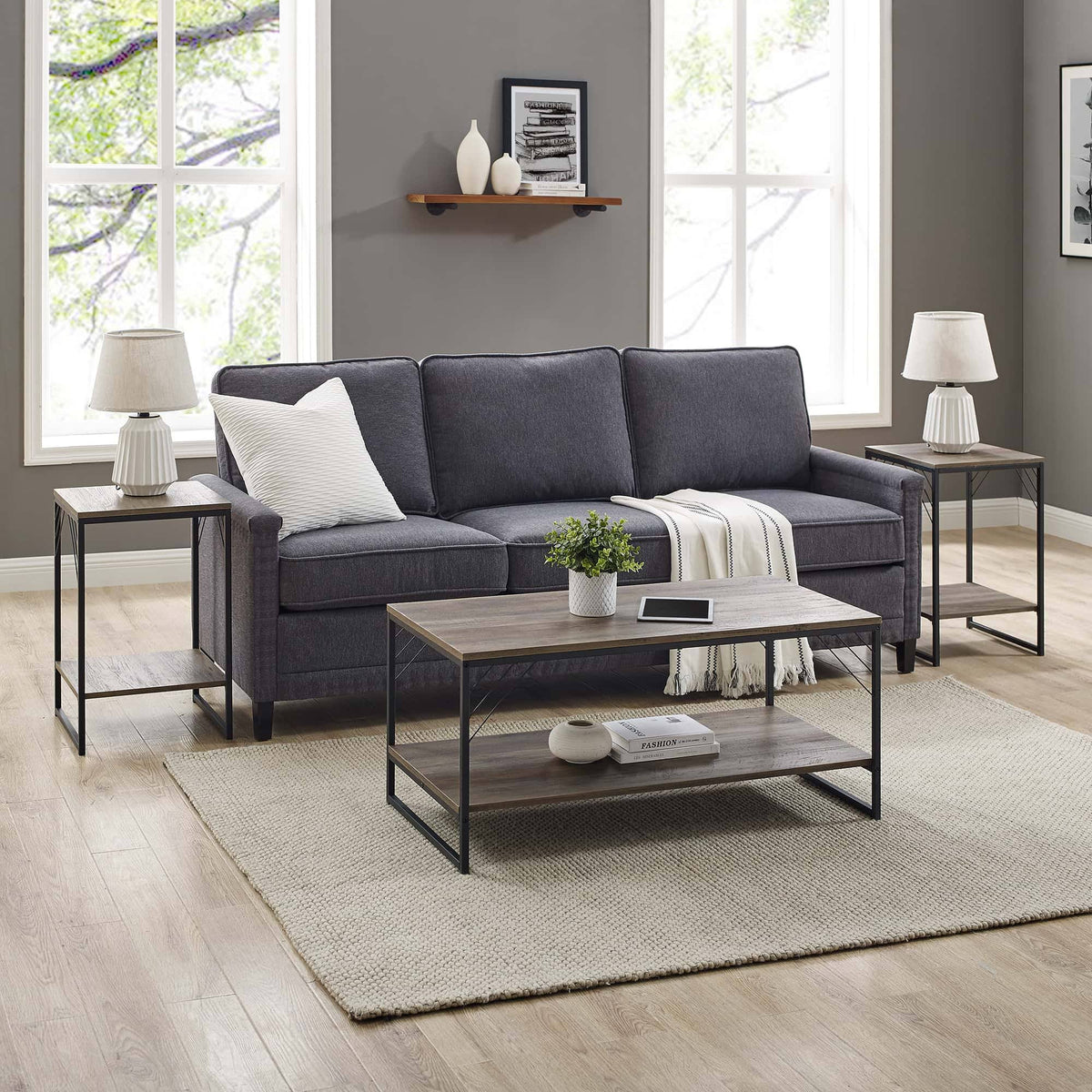 Grey Wash 3-Piece Table Set M7997