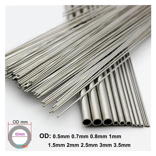 Stainless Steel Tube 304 Capillary Tube 250mm x 4pcs OD3.5mm X ID3mm N17475