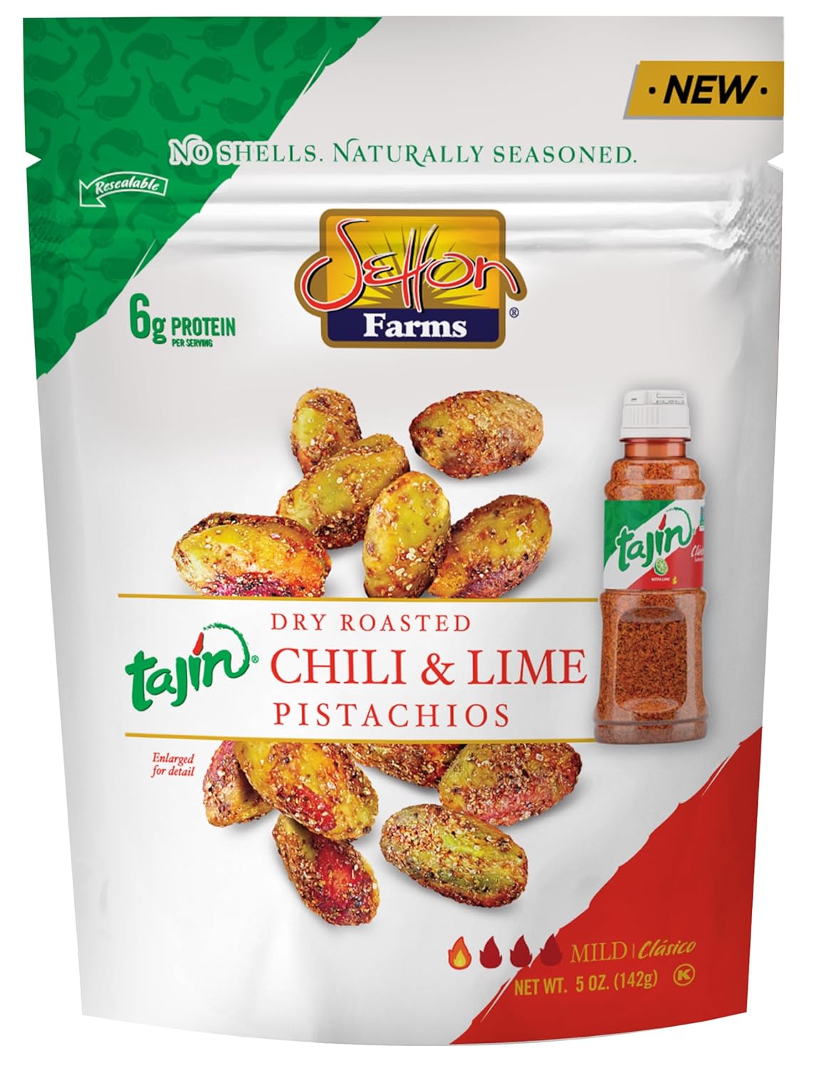 Tajin Seasoned Pistachio Kernels, 5 Oz. Bag A3700