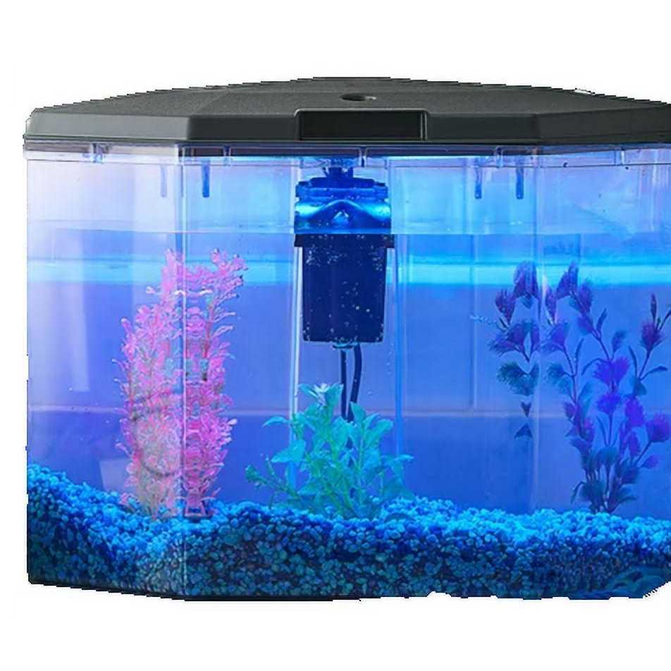 6.5-Gallon Semi-Hex Aquarium Kit with LED Lighting H648282