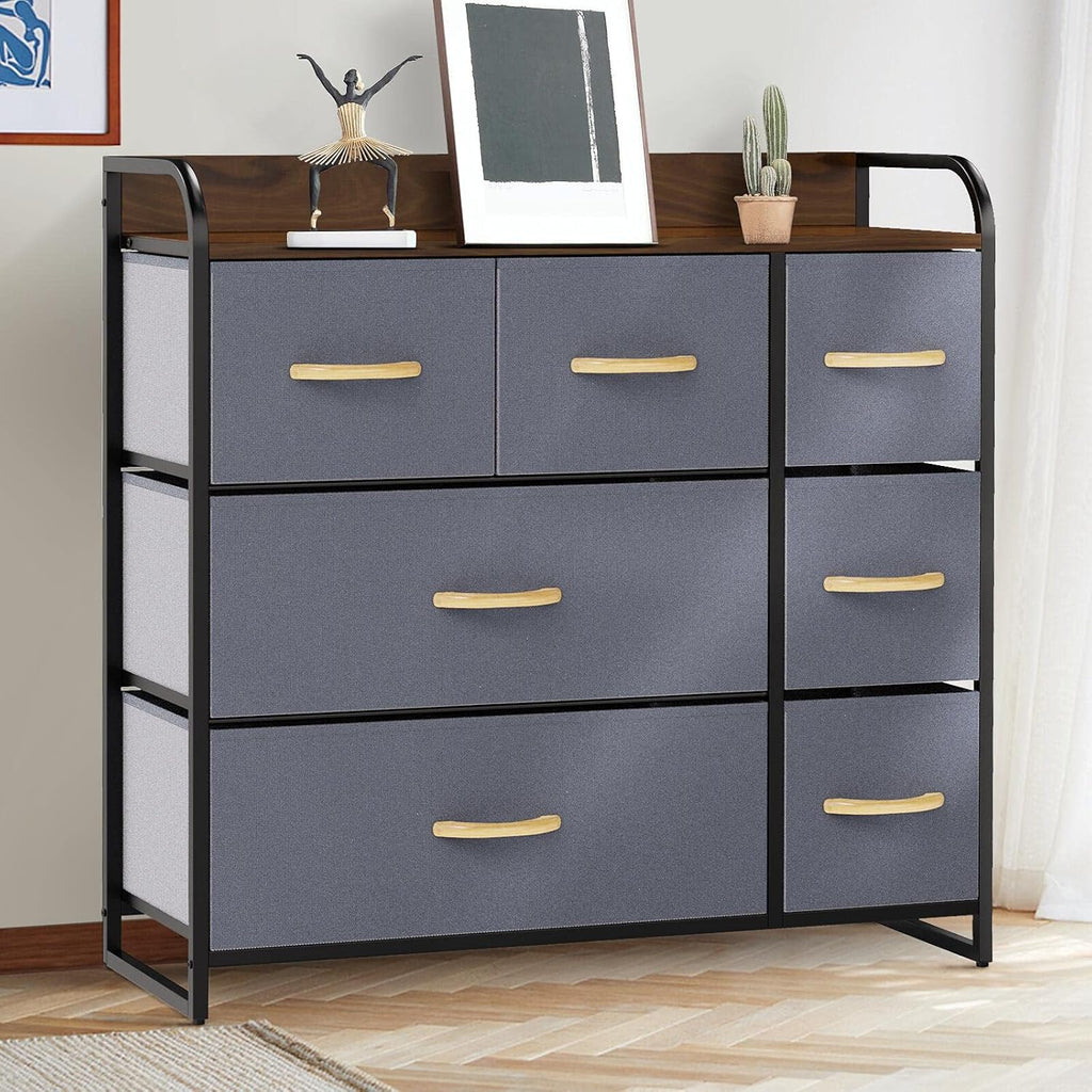 Brown 7 Drawer Dresser V42314