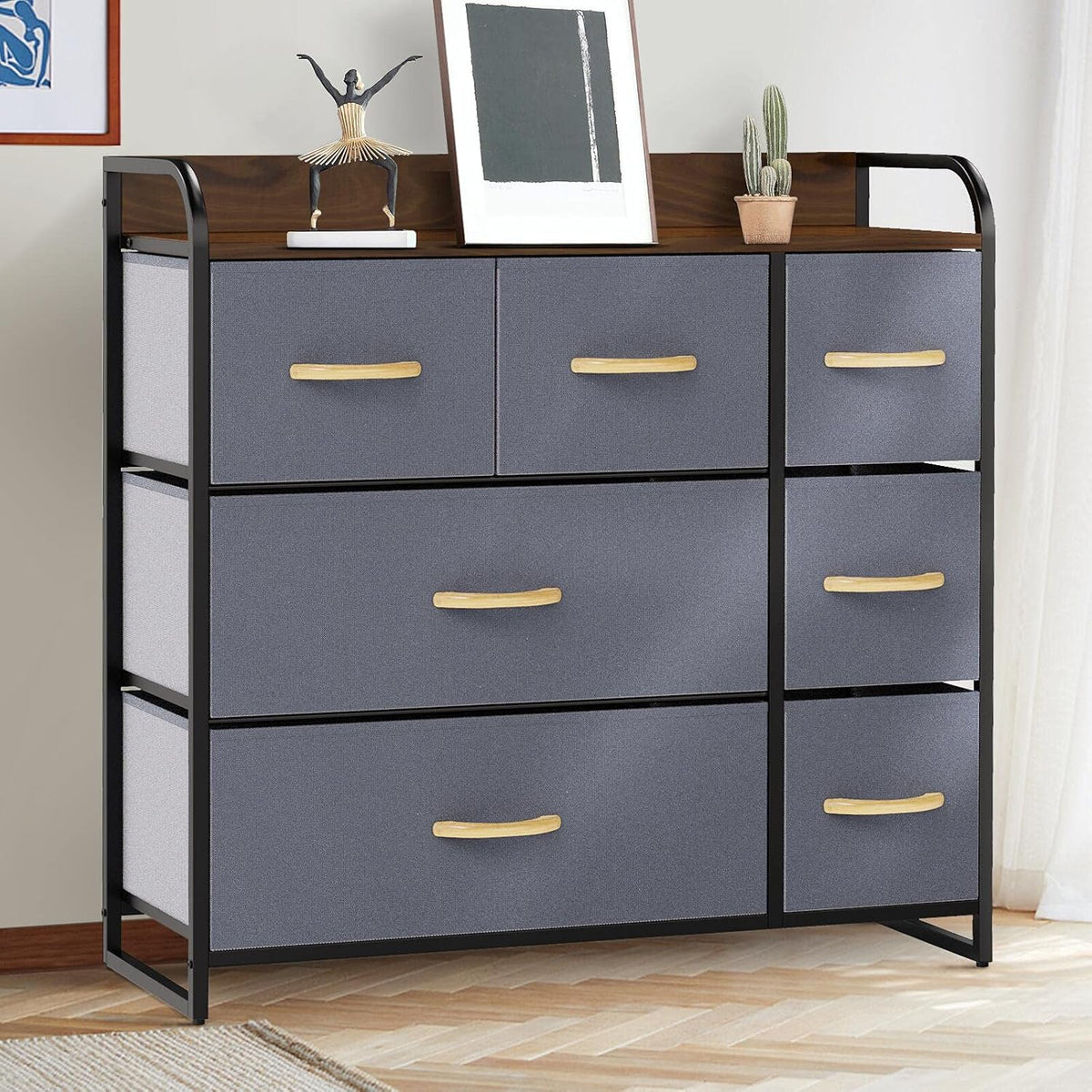 Brown 7 Drawer Dresser V42314