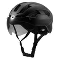 Lightweight Cycling Helmet with Rear Light and Magnetic Goggles J23961