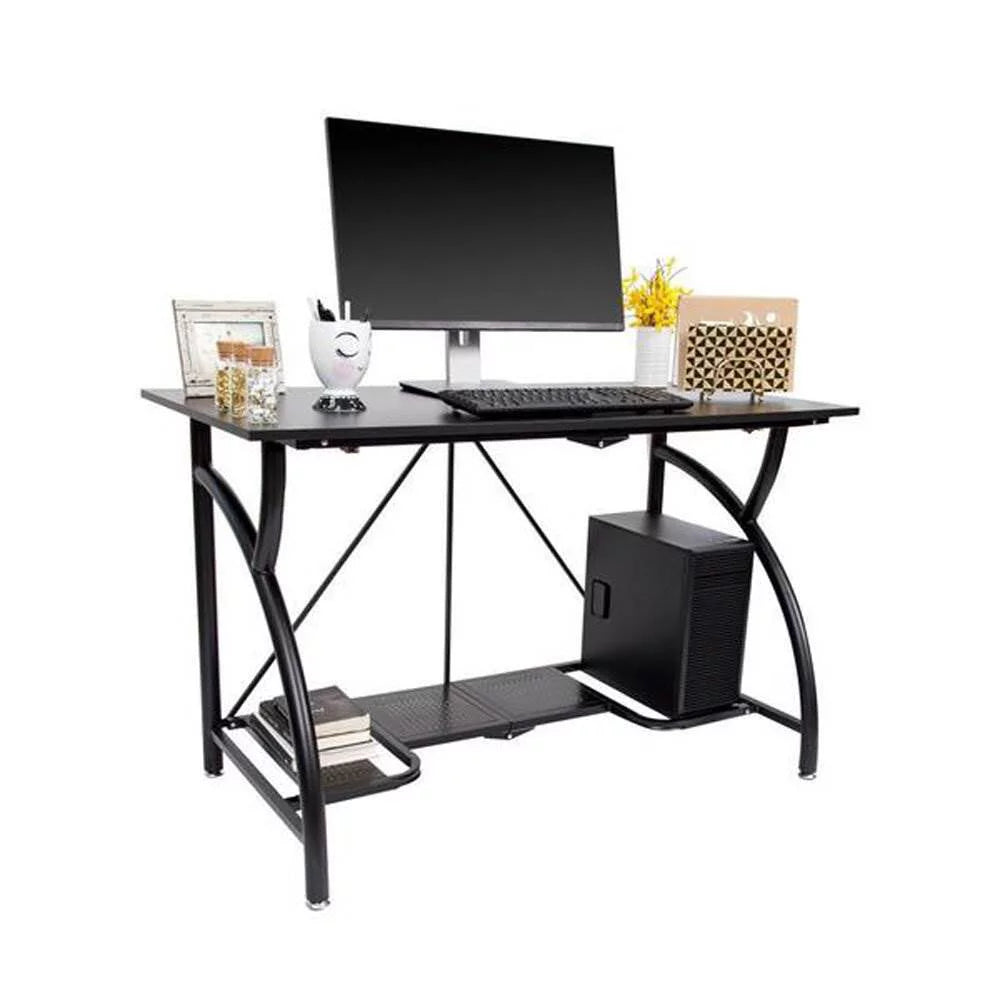 Black Folding Table Desk 2 Pack W9760