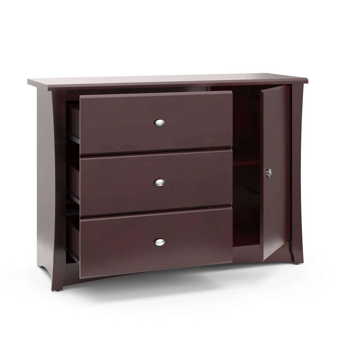 3 Drawer Modern Combo Dresser Espresso R4366