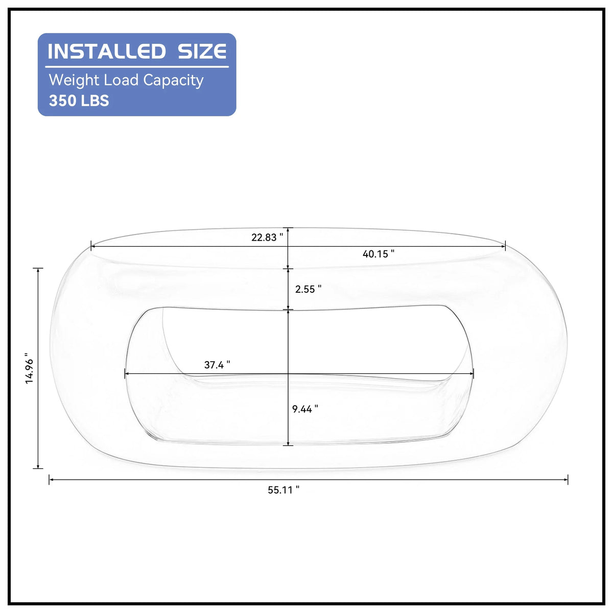 Modern Oval Fiberglass Coffee Table Y205190