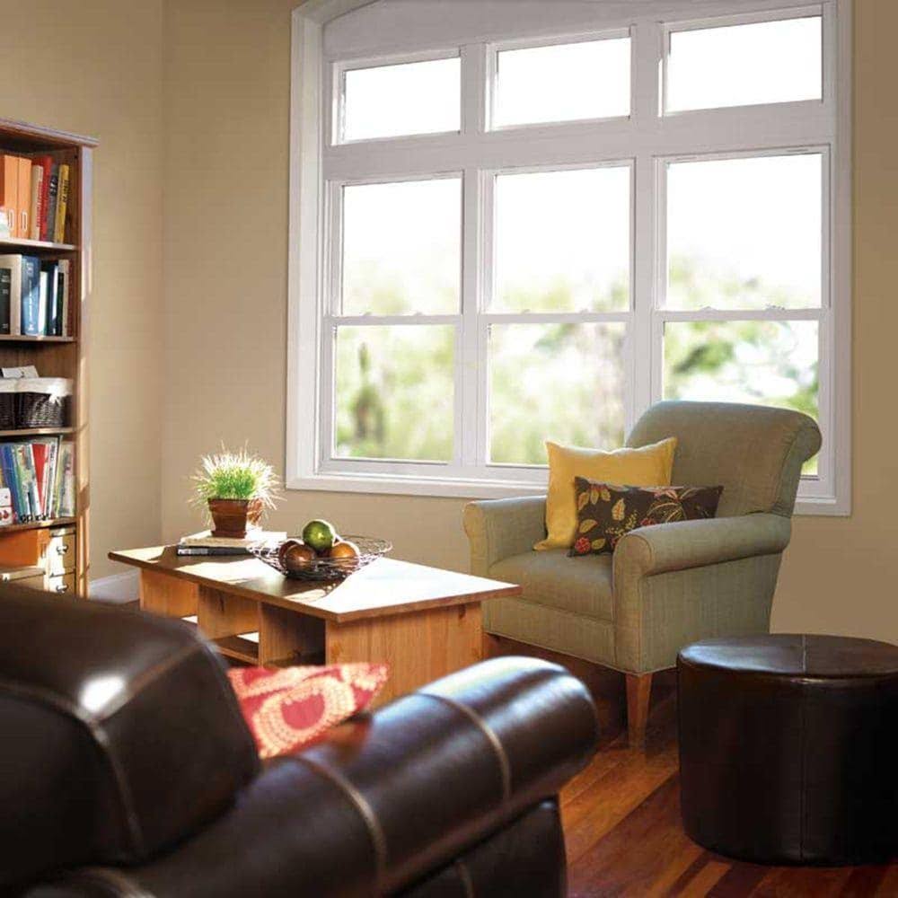 33.75 in. x 65.25 in. White Vinyl Double Hung Window Z590