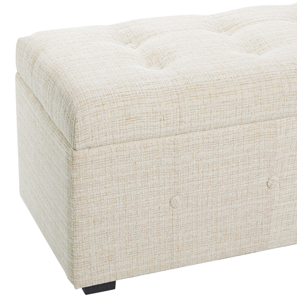 Beige Wood Traditional Storage Bench, Set of 3 U93732