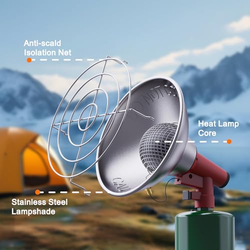 6200BTU Portable Propane Patio Heater with Electronic Ignition J551