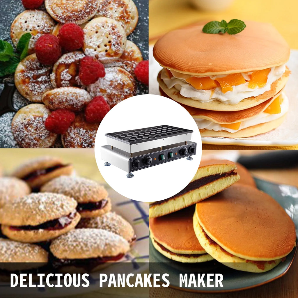 110V 50 Pieces 1700W Nonstick Mini Dutch Pancake Maker F880