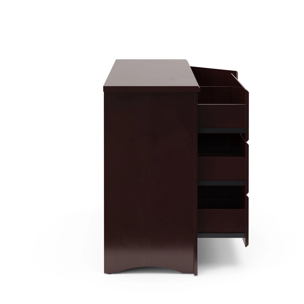 3 Drawer Modern Combo Dresser Espresso R4366